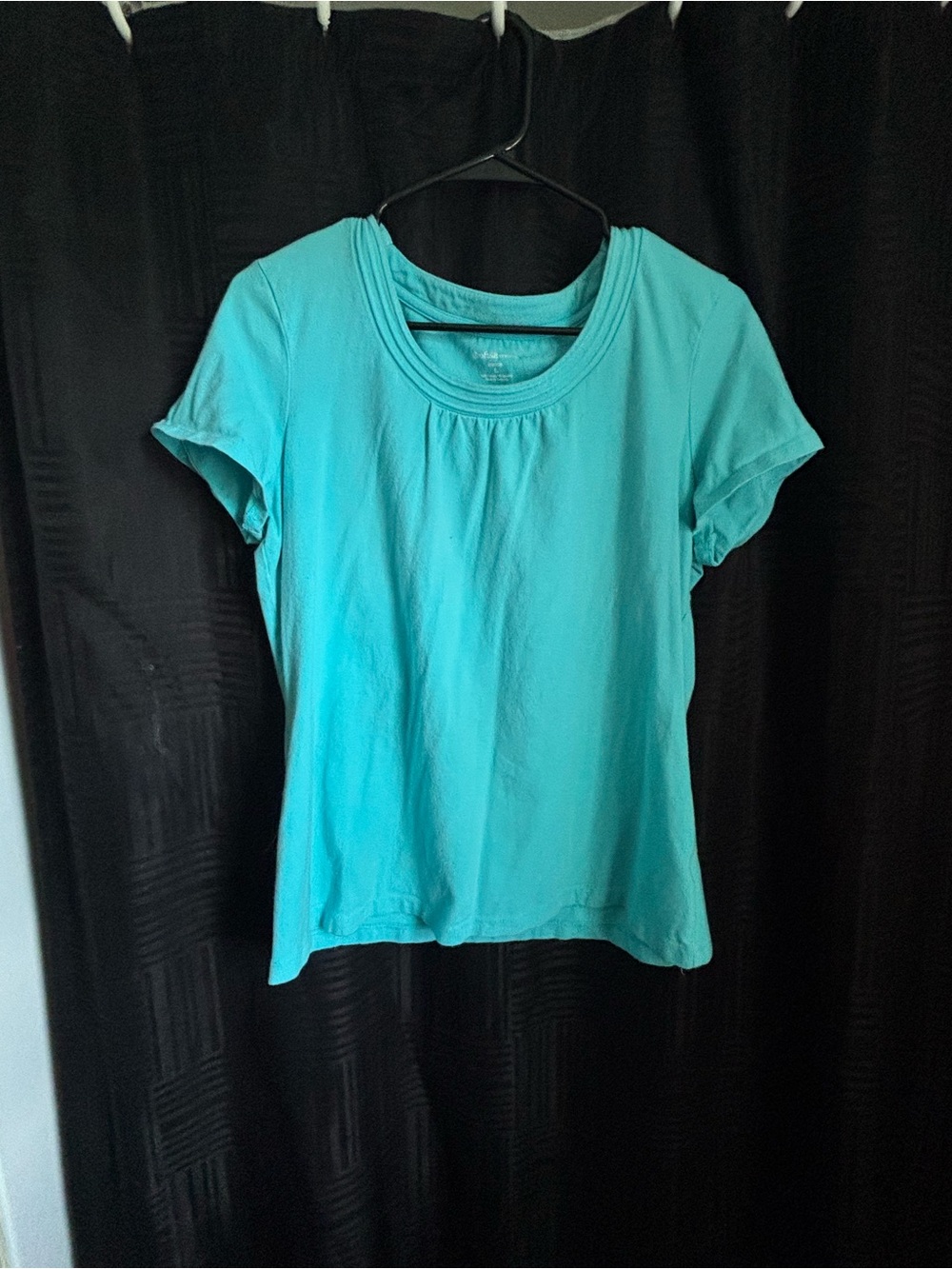 croft & barrow Teal Short Sleeve Crewneck Tee
